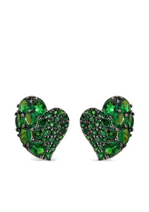 Piranesi heartshaped tsavorite earrings - Green