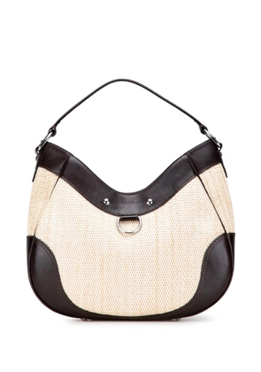 Burberry Pre-Owned 2000-2017 Straw and Leather shoulder bag - Brown