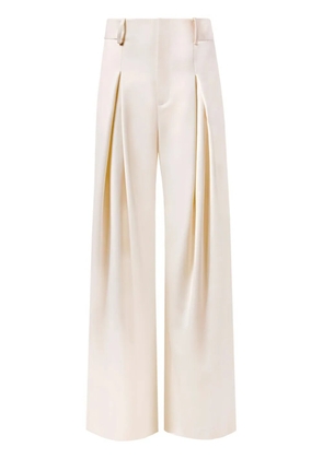 Alejandra Alonso Rojas wool palazzo trousers - White