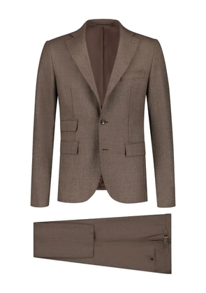 PAUL ZEIST flap-pocket suit - Brown