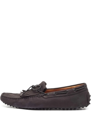 Tod's Vintage nubuck-leather loafers - Black