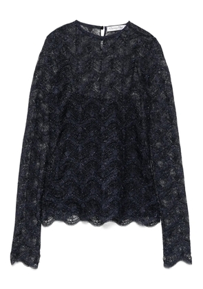 Christian Dior Pre-Owned 2016 lace blouse - Blue