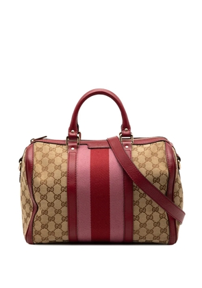 Gucci Pre-Owned 2000-2015 Medium GG Canvas Web Joy Boston Bag satchel - Brown