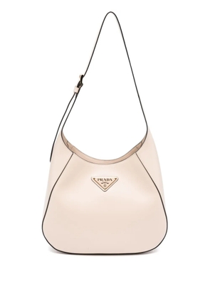 Prada triangle logo shoulder bag - Neutrals