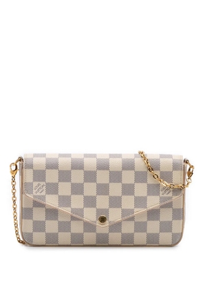 Louis Vuitton Pre-Owned 2018 Damier Azur Pochette Felicie crossbody bag - White