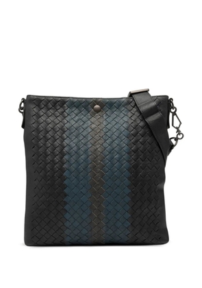 Bottega Veneta Pre-Owned 2012-2025 Tricolor Leather Intrecciato crossbody bag - Black