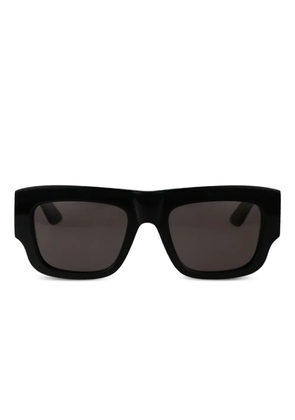 Alexander McQueen Eyewear logo-print square-frame sunglasses - Black