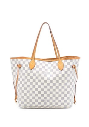 Louis Vuitton Pre-Owned 2011 Damier Azur Neverfull MM tote bag - White