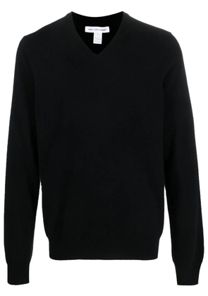 Comme Des Garçons Shirt V-neck knitted jumper - Black