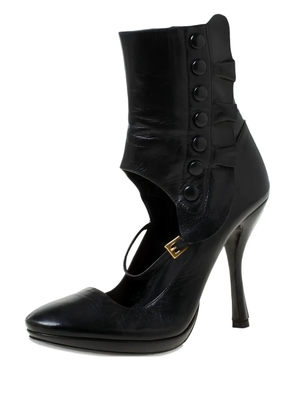 Prada Pre-Owned leather heeled boots - Black