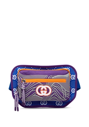Gucci Pre-Owned 2016-2025 GG Nylon and Rubber belt bag - Blue