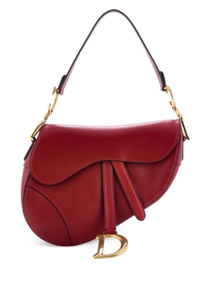 Christian Dior Pre-Owned Saddle Handbag Leather Medium shoulder bag - Red