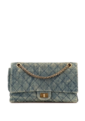 CHANEL Pre-Owned 2012 Reissue 2.55 Quilted Denim Double Flap 226 shoulder bag - Blue