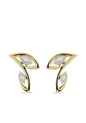 Yeprem 18K white and yellow gold Strada diamond earrings
