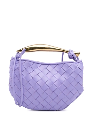 Bottega Veneta Pre-Owned 2012-2025 Baby Lambskin Intrecciato Sardine Bag satchel - Purple