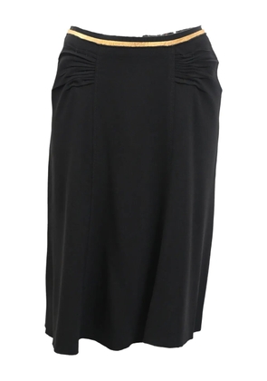 Prada Pre-Owned scrunch-detail midi skirt - Black