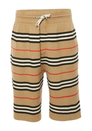 Burberry Pre-Owned Kenton striped drawstring shorts - Neutrals