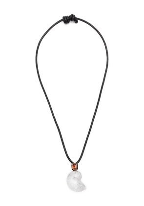 Dezso 18K rose gold Nautilus necklace - Pink