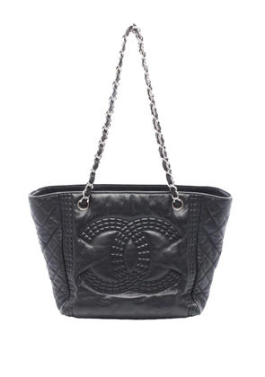 CHANEL Pre-Owned 2012 CC Lambskin Bengal Shopping tote bag - Black