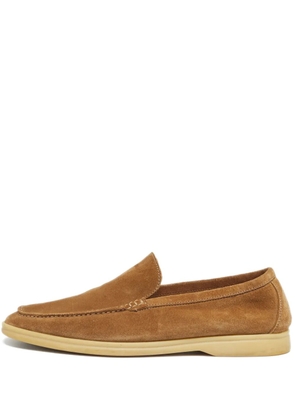 Loro Piana Pre-Owned Summer Walk suede loafers - Brown