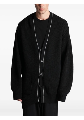 Yohji Yamamoto button trim cardigan - Black
