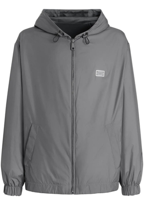 Dolce & Gabbana logo-plaque bomber jacket - Grey