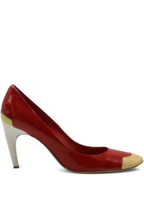 Roger Vivier Vintage colour-block leather pumps - Red