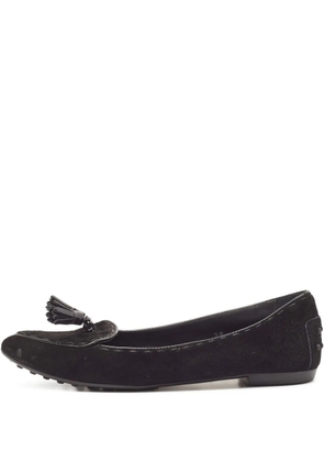 Tod's Vintage 2024 suede tassel slippers - Black