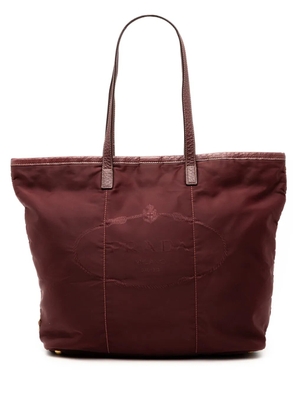 Prada Pre-Owned 2000-2025 Tessuto Canapa Logo tote bag - Red