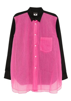 Comme des Garçons Homme Plus contrast-color shirt - Black