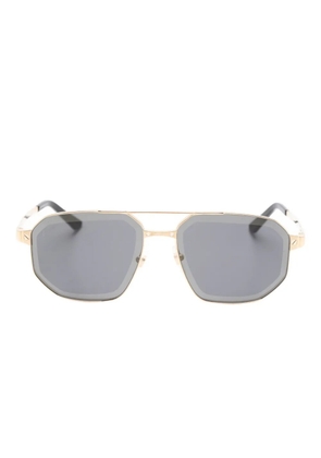 Cartier Eyewear geometric-frame sunglasses - Gold