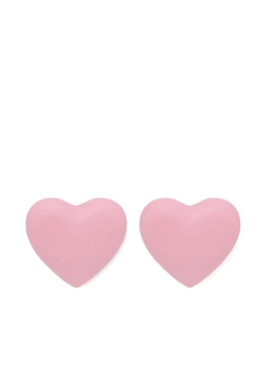 Moschino heart-shaped earrings - Silver