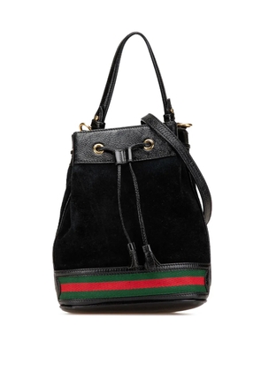 Gucci Pre-Owned 2016-2024 Small Suede Ophidia Bucket satchel - Black