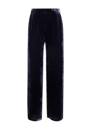 Bianco Levrin velvet elasticated-waist trousers - Purple