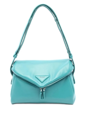 Prada Pre-Owned 2010 padded nappa leather shoulder bag - Blue