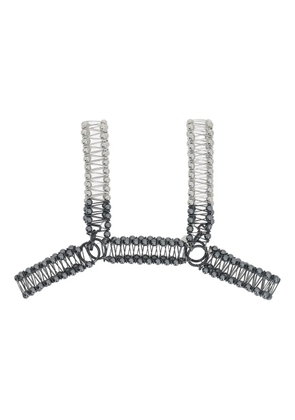 Noir Kei Ninomiya sphere-safety pin vest - Grey