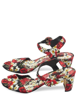 Dolce & Gabbana Pre-Owned floral-print sandals - Red