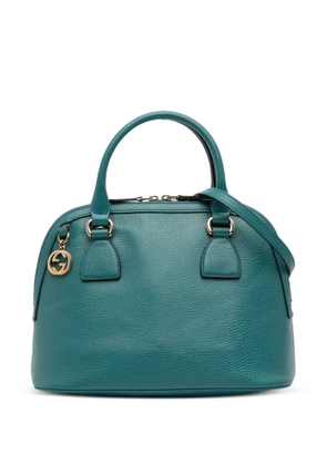 Gucci Pre-Owned 2016-2025 Small Dollar Calfskin GG Charm Dome satchel - Blue