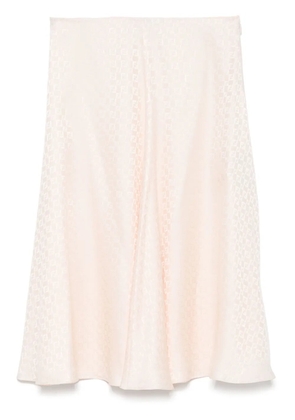 FENDI FF silk midi skirt - Pink