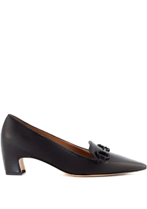 mara bini 40mm leather heeled pumps - Black