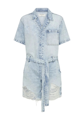 One Teaspoon frayed belted playsuits - Blue