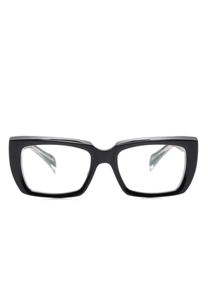 Takaori square-frame glasses - Black