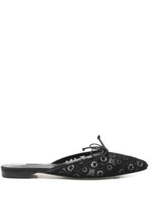 Manolo Blahnik Ballerimu mules - Black