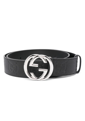 Gucci Interlocking G-buckle belt - Black