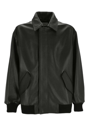 LOEWE leather bomber jacket - Black