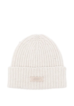 Autry ribbed wool beanie - Neutrals