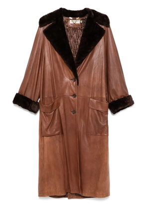 A.N.G.E.L.O. Vintage Cult 1980s pre-owned leather coat - Brown