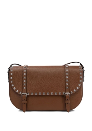 Valentino Garavani Rockstud messenger bag - Brown
