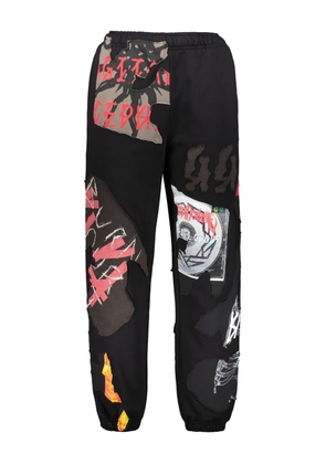 44 LABEL GROUP graphic-print track pants - Black