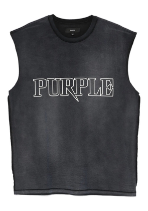 Purple Brand sleeveless tank top - Black
